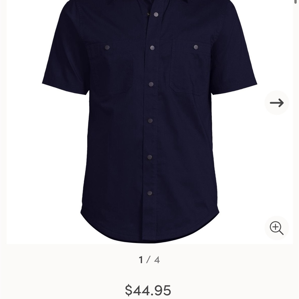 Lands’ End Ripstop Utility Shirt - Picture 5 of 5